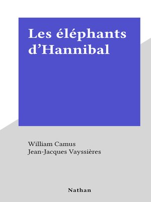 cover image of Les éléphants d'Hannibal